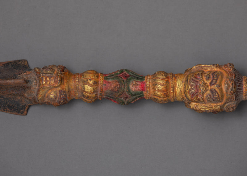 Antique Phurba | Decorative Buddhist Dagger | Tantric Rituals