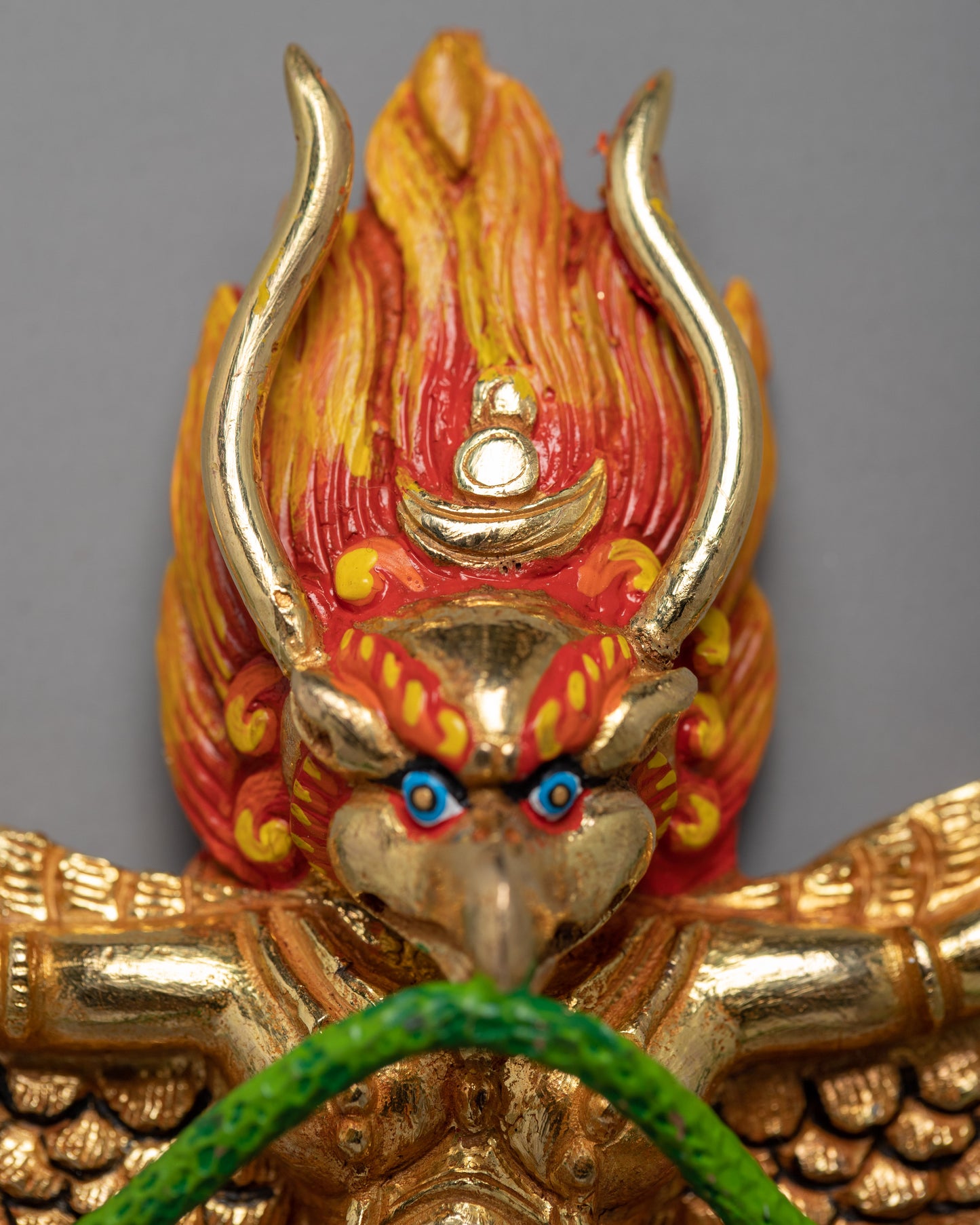 Garuda Statue | Handcarved Buddhist Art | Religious Home Decor