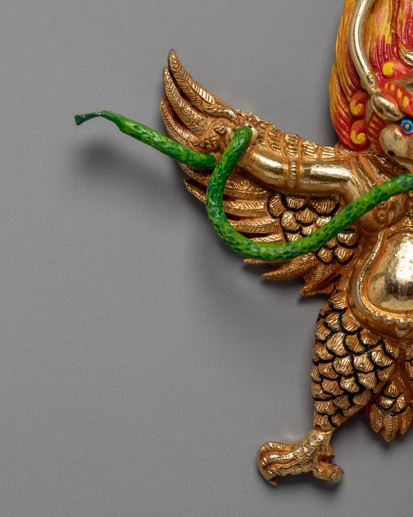 Garuda Statue | Handcarved Buddhist Art | Religious Home Decor