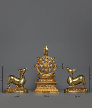 Buddhist Dharma Wheel | Religious Artifacts | Altar Supplies