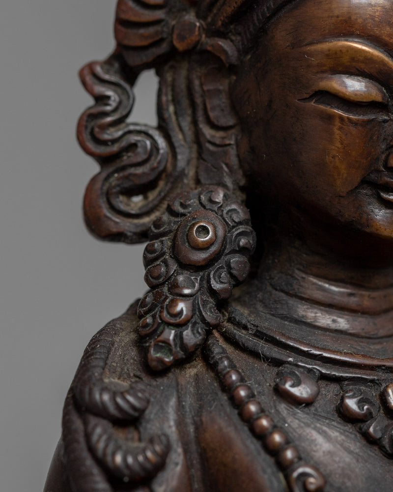 Vajrasattva Mantra Practice Statue | Buddha Sculpture For Mindfulness