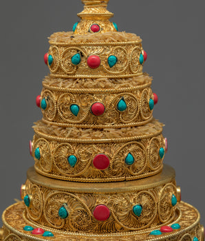 Ornate Gold Mandala | Buy Ritual Offering Set Online
