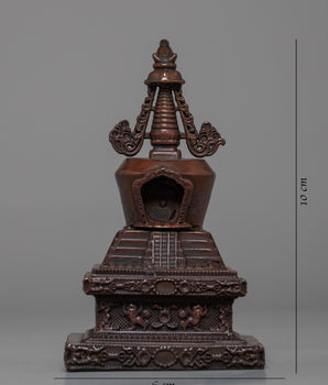 Tibetan Stupa | Handcrafted Chorten | Religious Home Decor