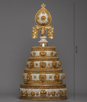 Mandala Offering Set | 24K Gold and Silver Plated Mandala