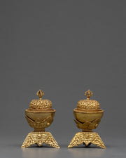 Altar Shrines Kapala Set | Skull Cup | Nepal Art and Craft