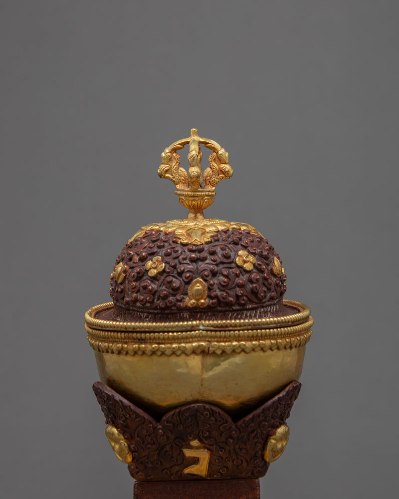 Buddhist Kapala Set | Esoteric Ritual Objects | Skull Cup