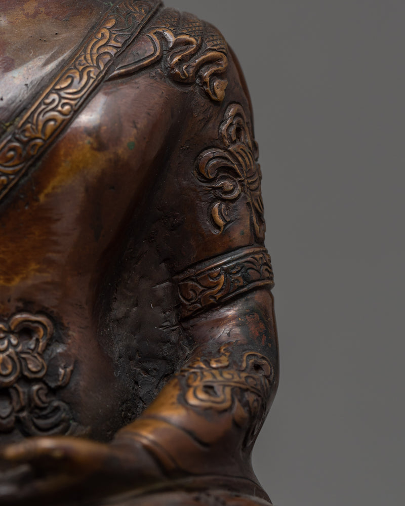 7.4" Shakyamuni Buddha Statue | Vintage Decoratives | Nepal Antiques Craft