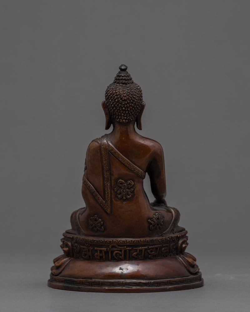 7.4" Shakyamuni Buddha Statue | Vintage Decoratives | Nepal Antiques Craft