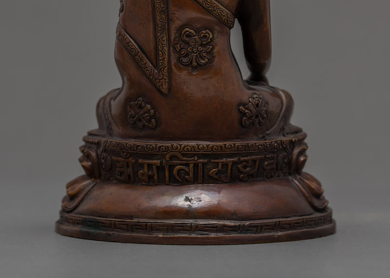 7.4" Shakyamuni Buddha Statue | Vintage Decoratives | Nepal Antiques Craft