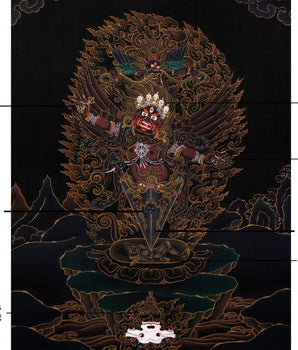 Guru Dragpo Thangka | Meditational Deity | Traditional Tibetan Yidam Painting
