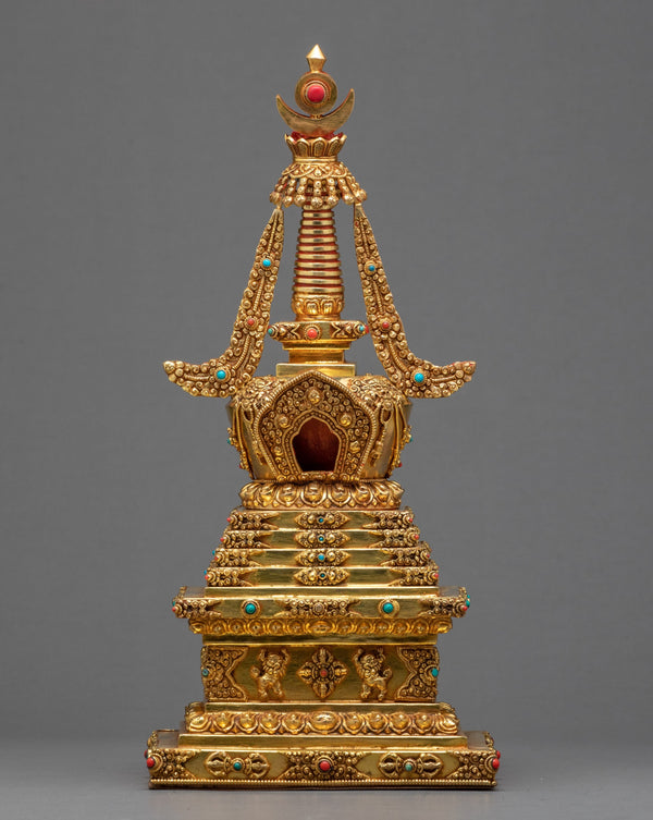 Gold Plated Chorten