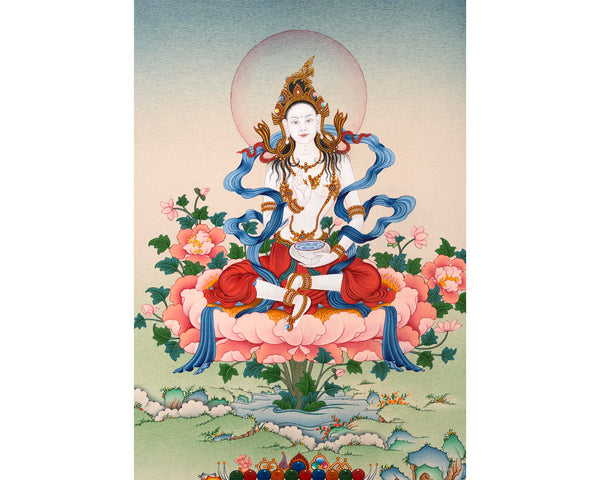 Mother Yeshe Tsogyal | Padmasambhava Consort | Tibetan Dakini Thangka