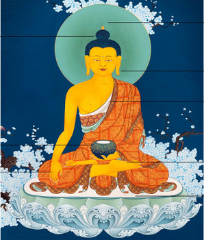Meditating Buddha | Traditional Shakyamuni Thangka