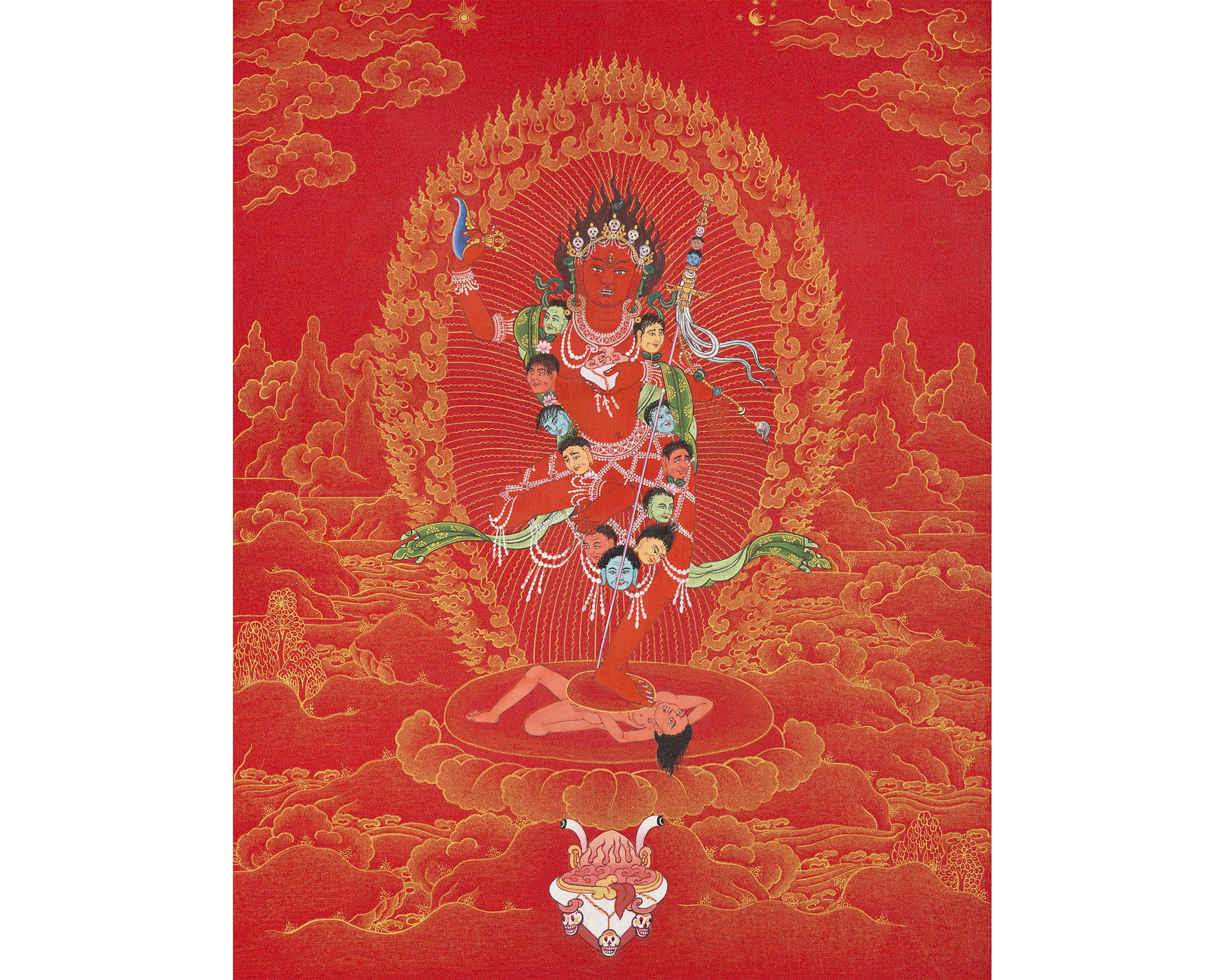 Vajravarahi Thangka | 24K Gold Thangka | Tibetan Buddhist Art