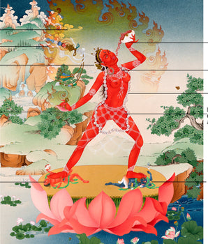 Vajrayogini Thangka Print | The Red Dakini of Vajrayana