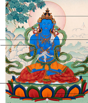 Vajradhara Buddha Thangka | Hand Painted Tibetan Art