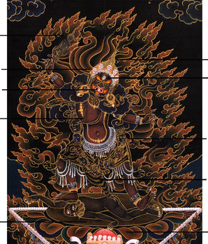 Ekajati Thangka | Tibetan Mahakala Art (includes Brocade)
