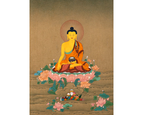 Buddha Shakyamuni Thangka | Tibetan Thangka Painting