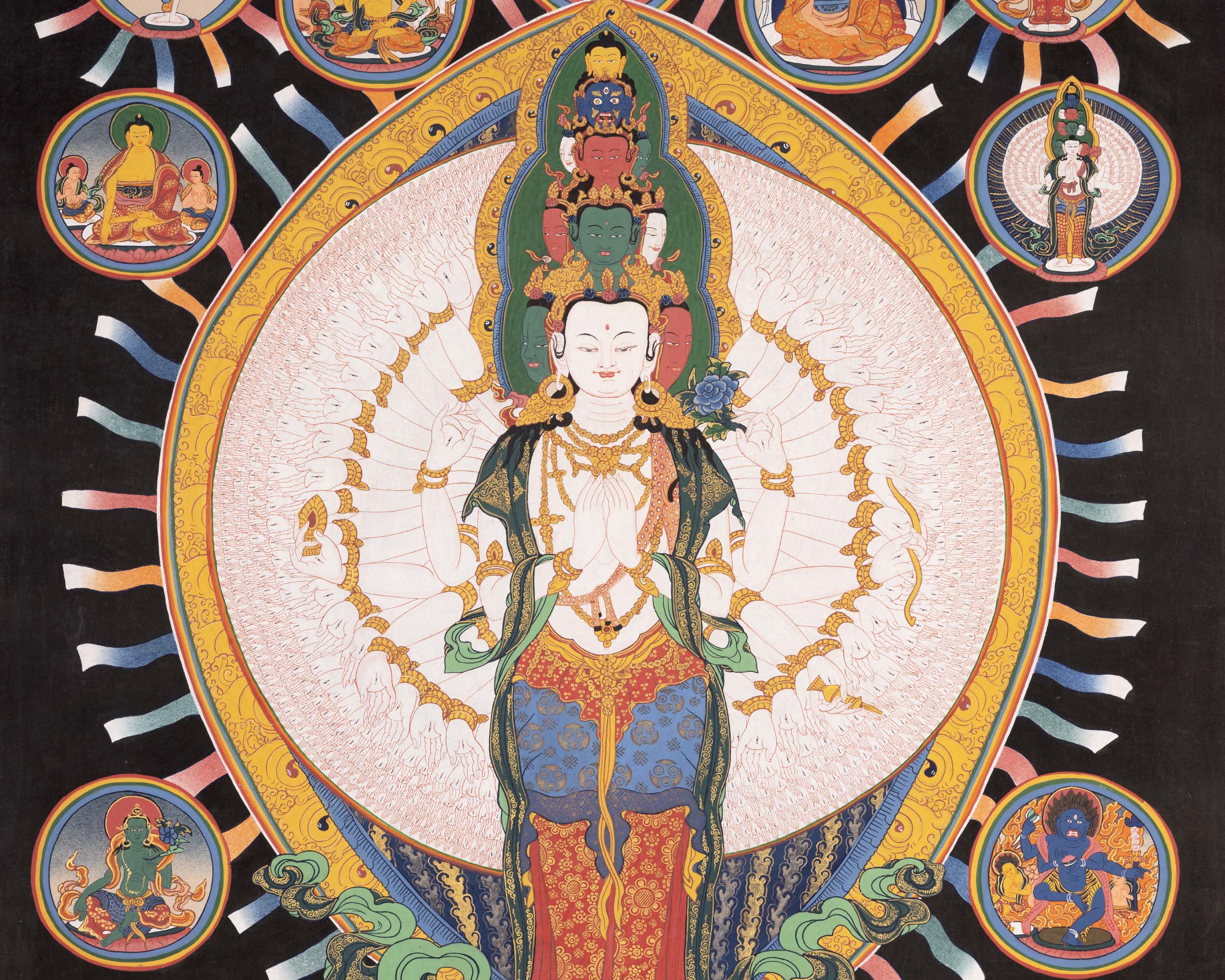 Avalokiteshvara Thangka | Buddhist Painting