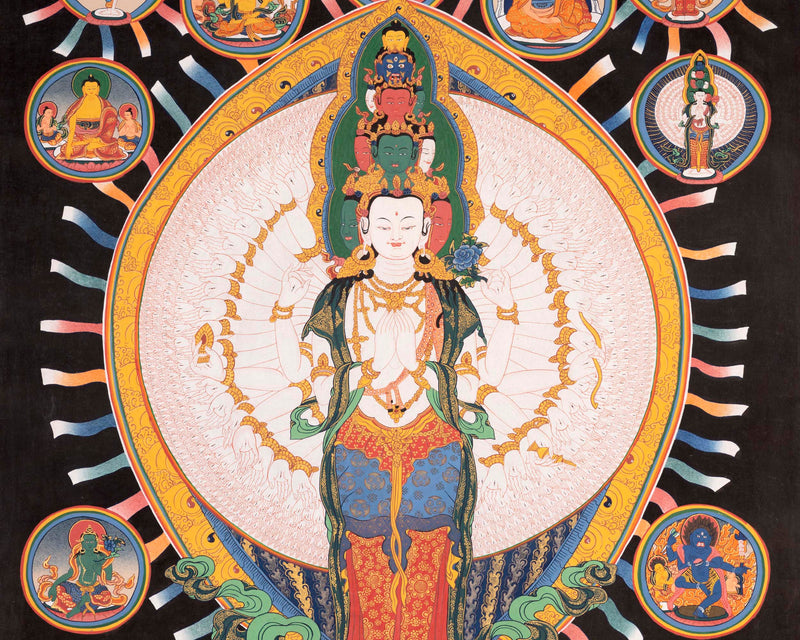 Avalokiteshvara Thangka | Buddhist Painting