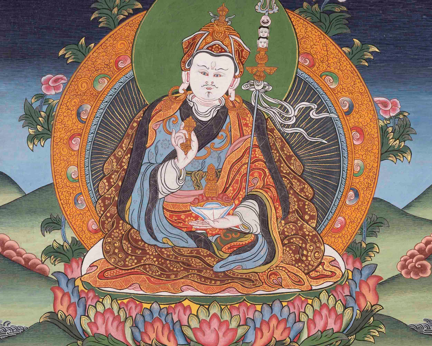 Guru Rinpoche Thangka | Padmasambhava | Religious Wall Decors