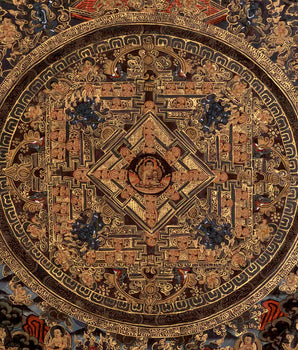 Vintage Shakyamuni Buddha Mandala  | Wall Decoration Painting