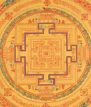 Religious Mandala Thangka | Tibetan Artwork | Traditional Wall Decors