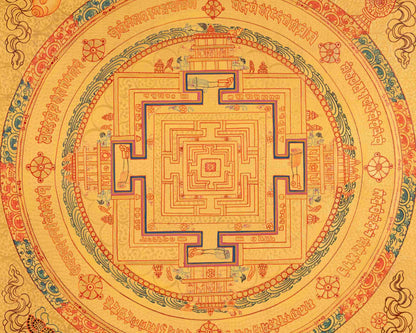 Religious Mandala Thangka | Tibetan Artwork | Traditional Wall Decors