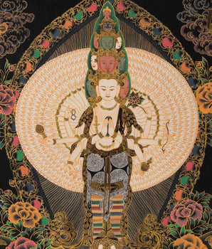 Bodhisattva Guanyin Chenrezig |1000 Armed Avalokiteshvara | Wall Decor