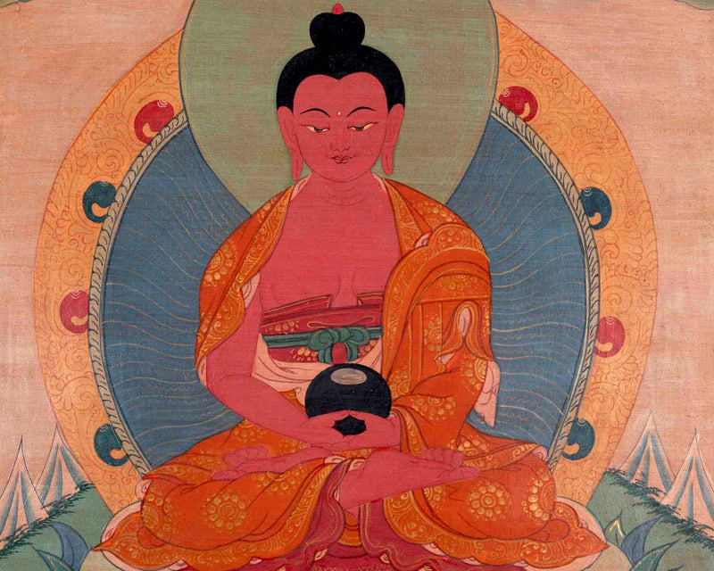 Amitabha Buddha Thangka | Religious Tibetan Art | Wall Decors