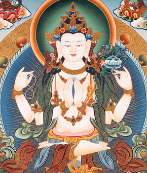 Buddhist Avalokiteshvara Chengrezig | Wall Decoration Thangka Painting