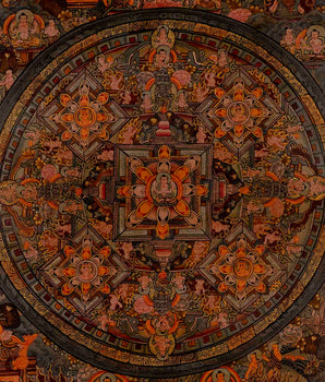 Buddha Mandala | Traditional Tibetan Thangka | Religious Wall Decors