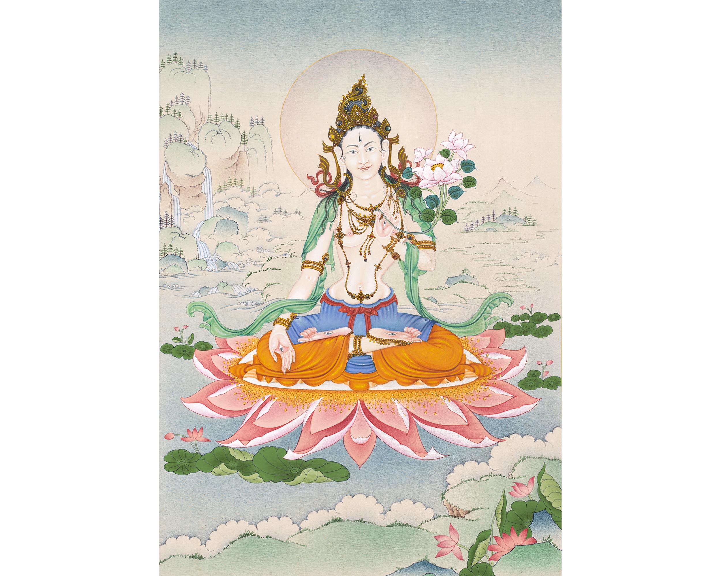 White Tara | The Great Mother | Buddhist Thangka