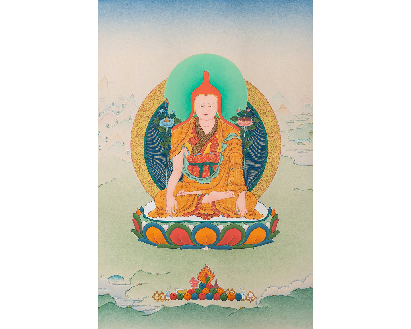 Longchenpa Thangka | Handmade Tibetan Painting