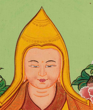 Tsongkhapa Tibetan Thangka | Art Painting for Meditation