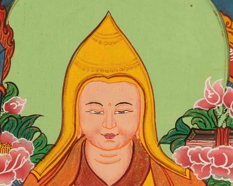Tsongkhapa Tibetan Thangka | Art Painting for Meditation