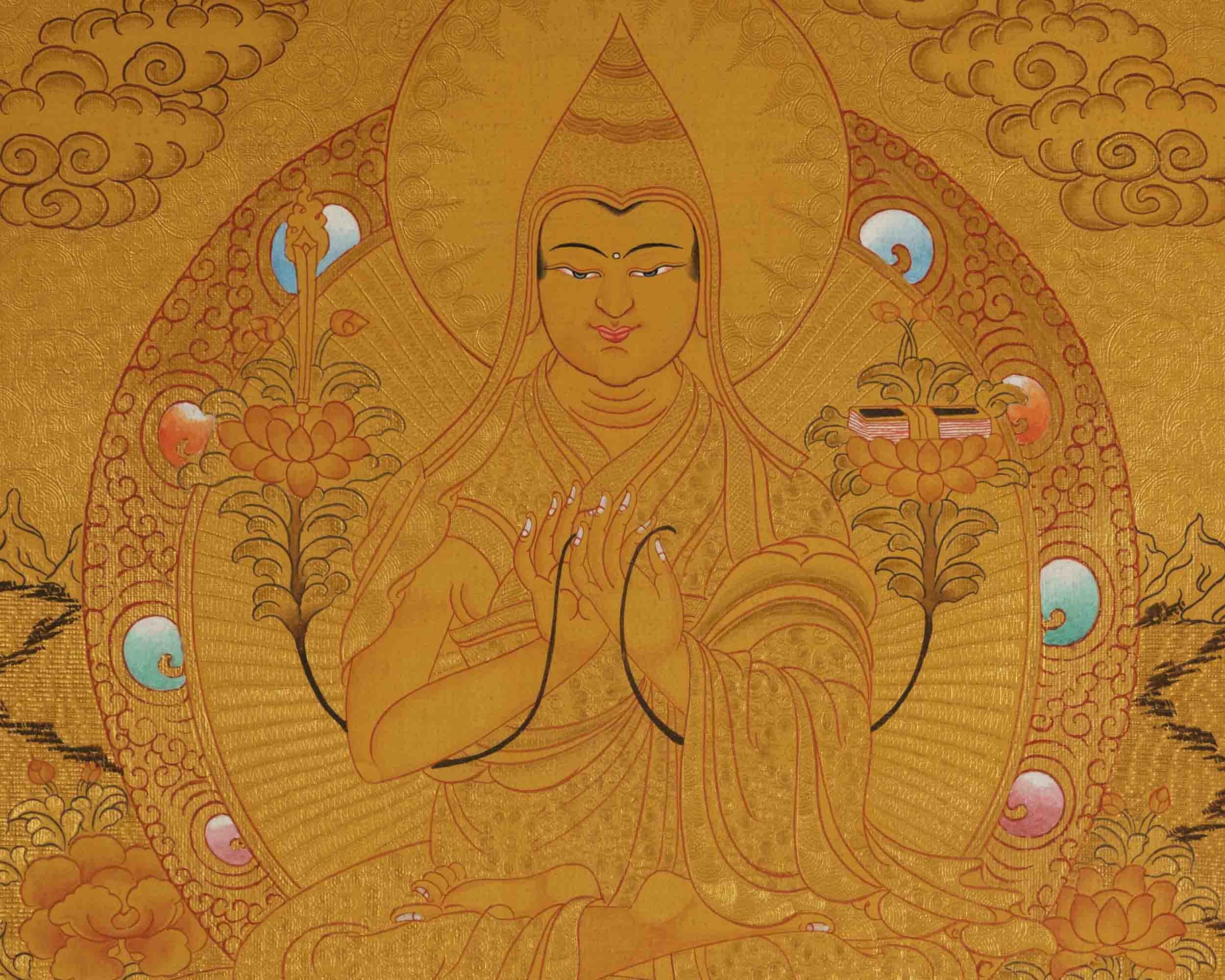 Tsongkhapa Thangka | Tibetan Buddhist Artwork | Wall Decors