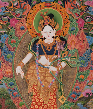 Padmapani Lokeshvara Print | Quality Thangka Painting