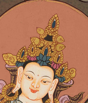 Painting Of Vajrasattva | Tibetan Buddhist Thangka