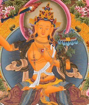 Religious Manjushree Thangka | Thangka Painting