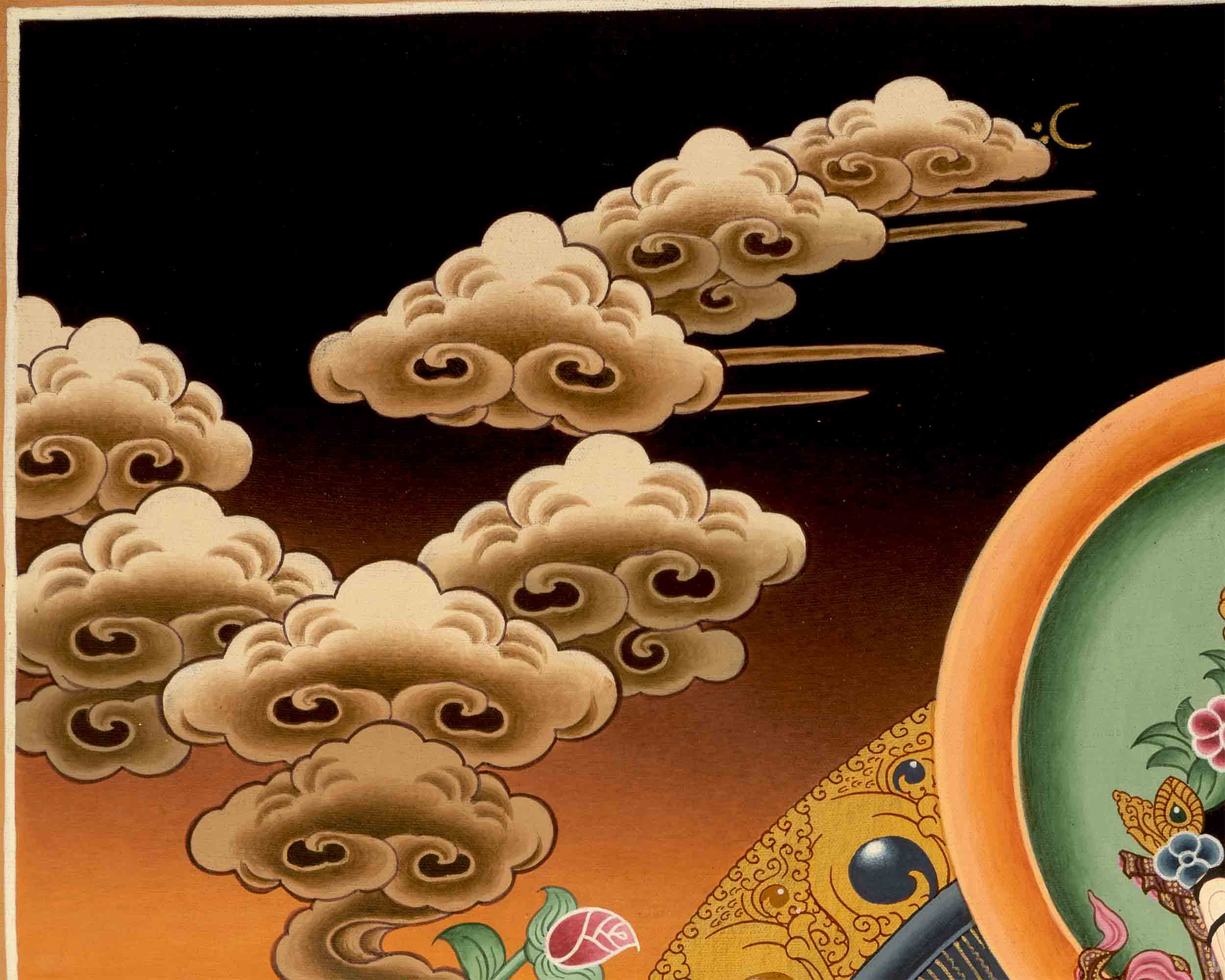 White Rara Painting Thangka | Tibetan Bodhisattva Art