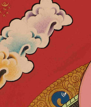 Vajrasattva Shakti Thangka | Religious Wall Decor