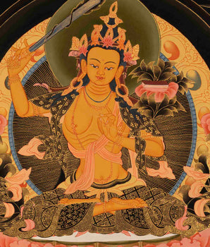 Manjushree Bodhisattva Thangka | Buddhist Religious Paintings