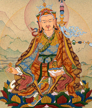 Guru Rinpoche | Padmasambhava Thangka | Hand Painted Tibetan Painting