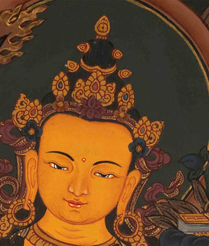 Bodhisattva Manjushree Thangka |  Hand Painted Thangka | Tibetan Art