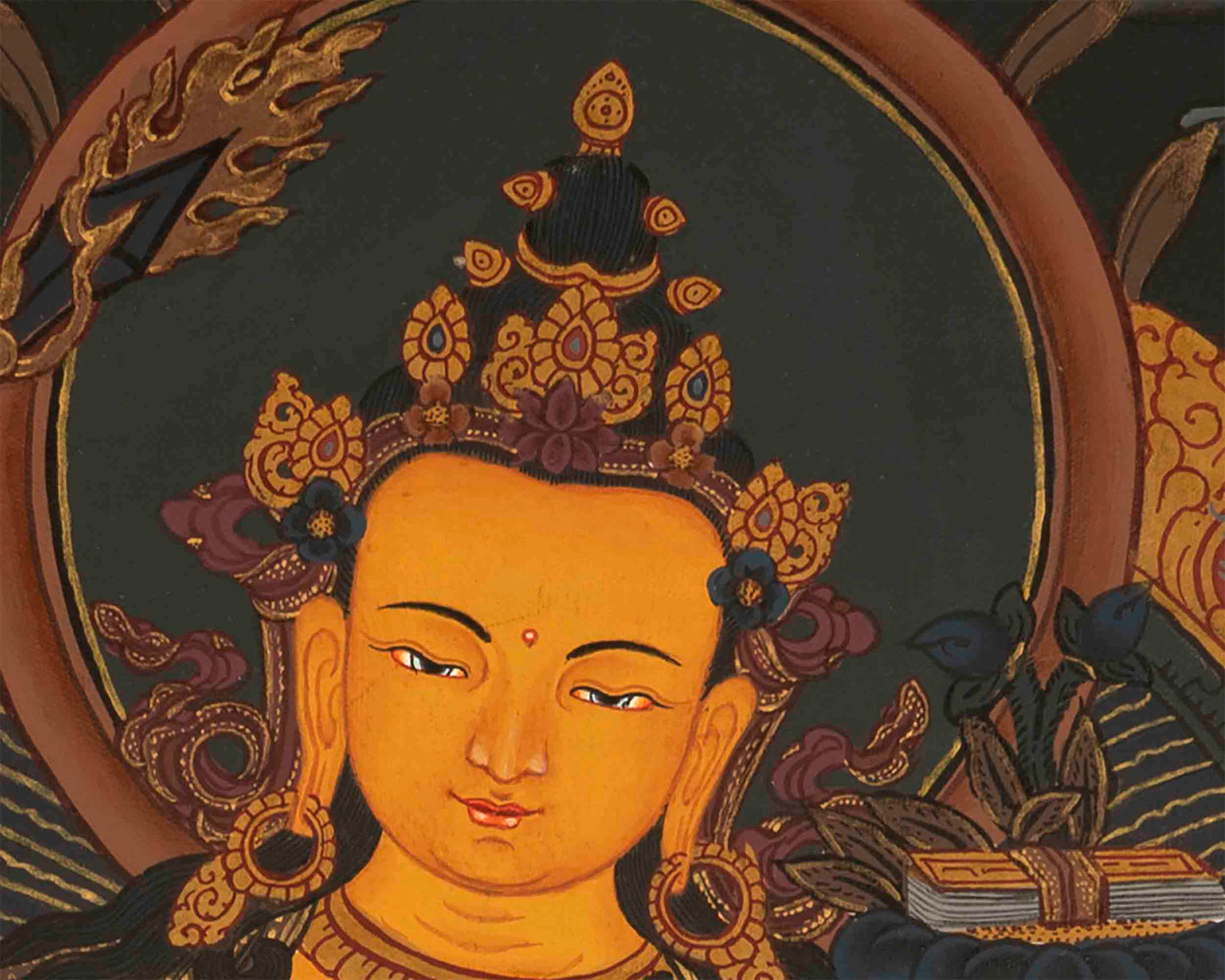 Bodhisattva Manjushree Thangka |  Hand Painted Thangka | Tibetan Art