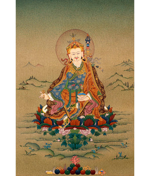 Guru Rinpoche | Hand Painted Tibetan Padmasambhava Thangka