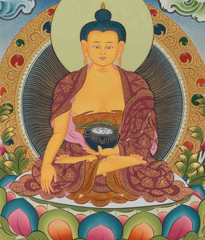 Gautam Buddha Thangka | Original Tibetan Buddhist Religious Painting