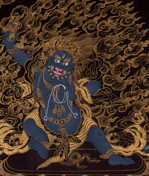 Vajrapani Thangka | Wrathful Bodhisattva Painting | Wall Decors