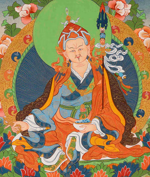 Guru Padmasambhava Thangka | Religious Painting | Wall Decors